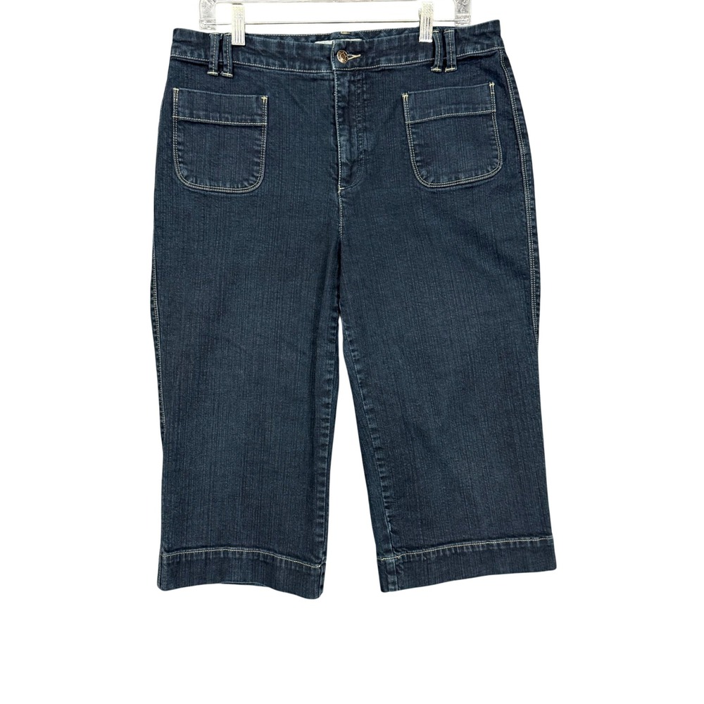 Chico's Dark Denim Cropped Jeans